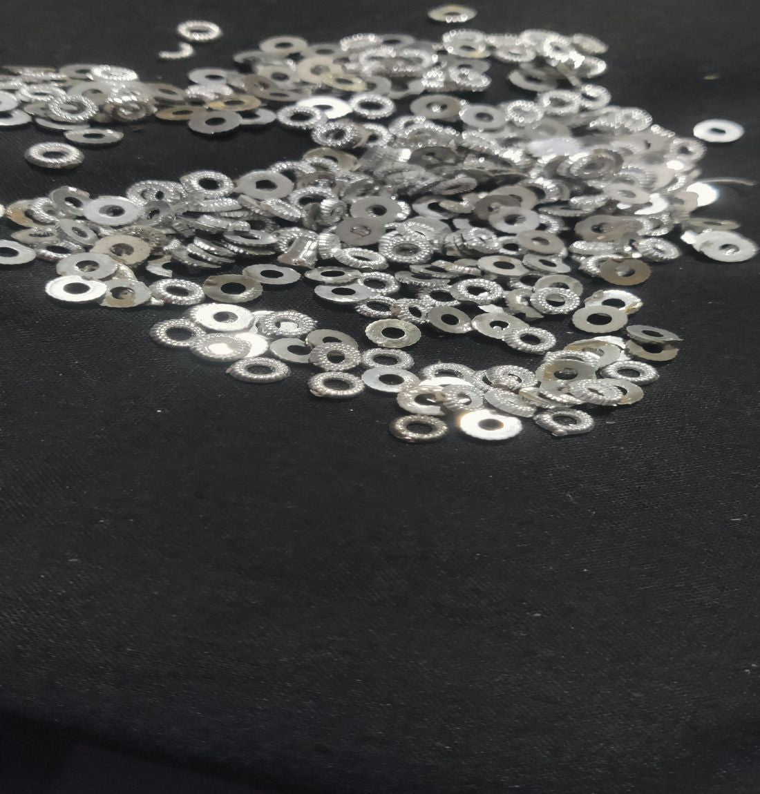 Silver Acrylic Circular Sequins