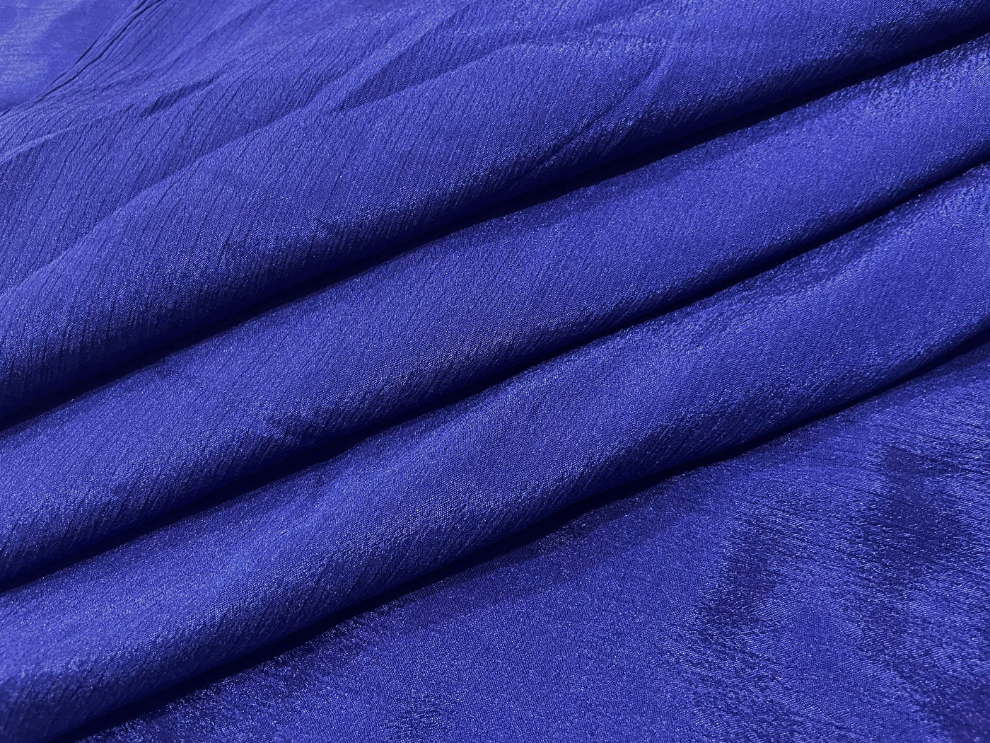 Royal Blue Plain Chinon Chiffon Fabric