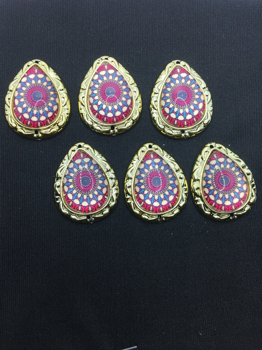 Magenta Drop Handcrafted Show Buttons