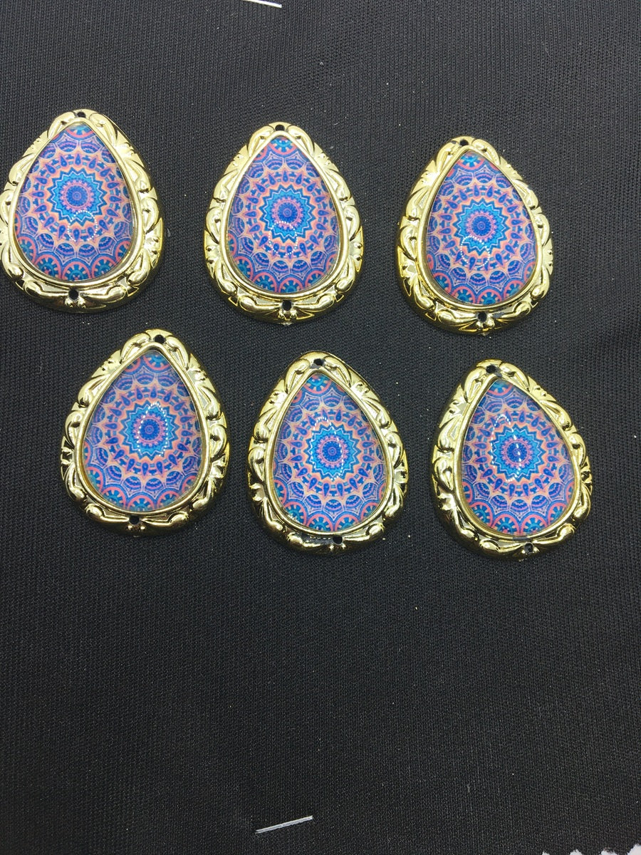 Blue Drop Handcrafted Show Buttons