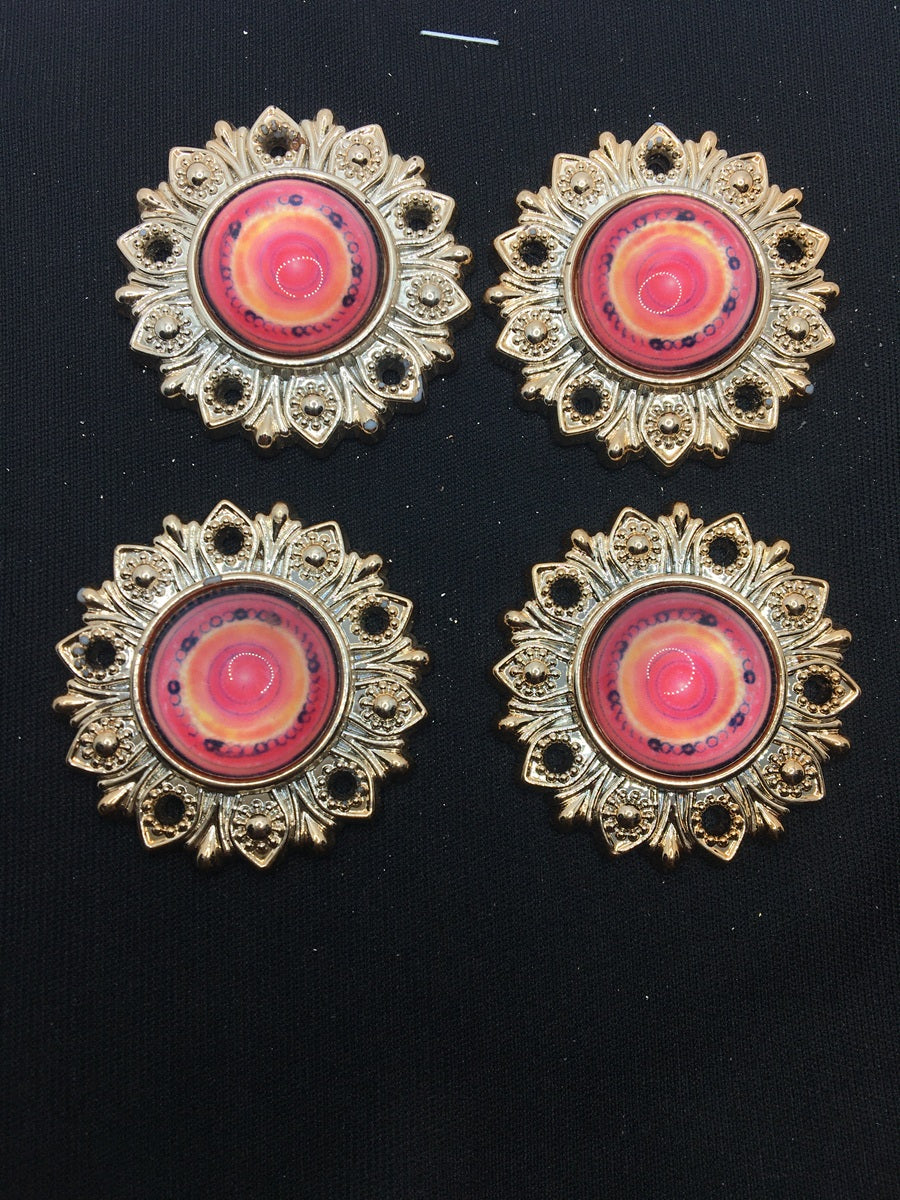 Pink Designer Handcrafted Show Buttons
