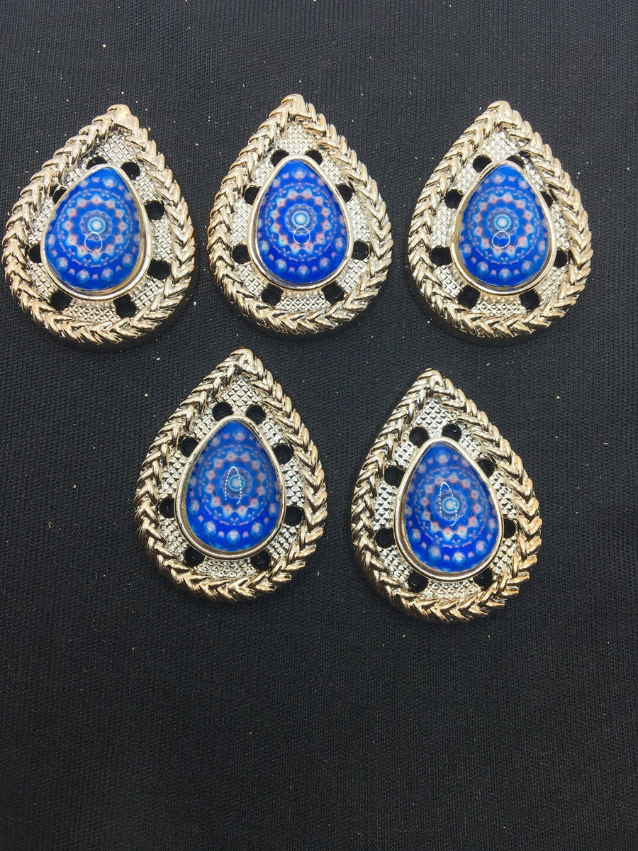 Blue Drop Handcrafted Show Buttons