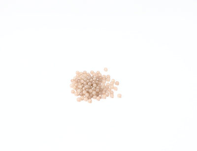 Beige Opaque Rondelle / Tyre Faceted Crystal Beads