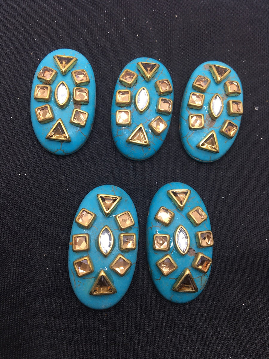 Light Blue Oval Show Buttons