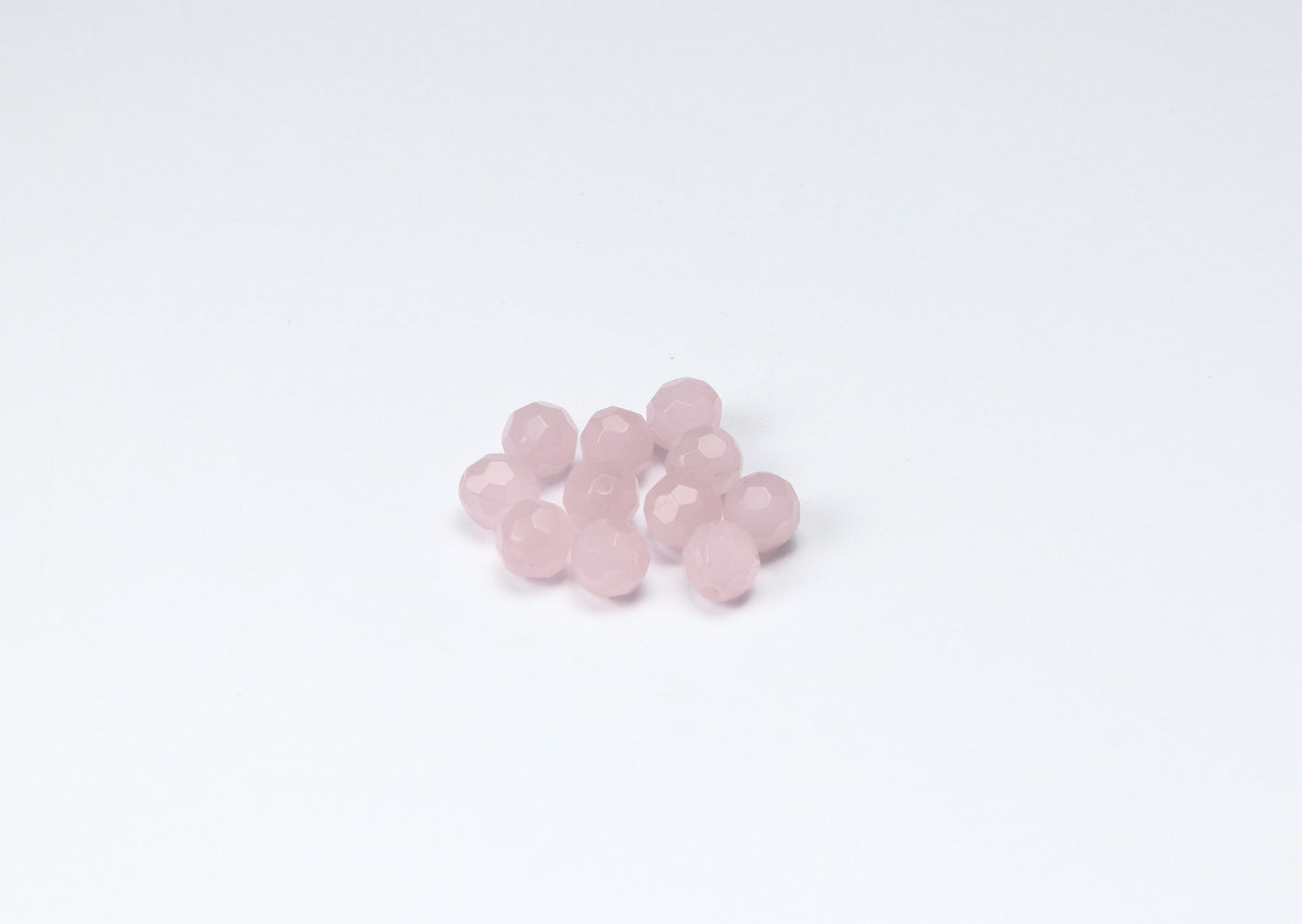 Light Pink Rondelle / Tyre Faceted Crystal Beads