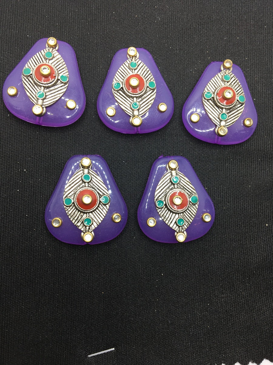 Purple Designer Handcrafted Show Buttons