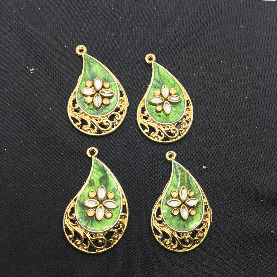Green Drop Handcrafted Show Buttons