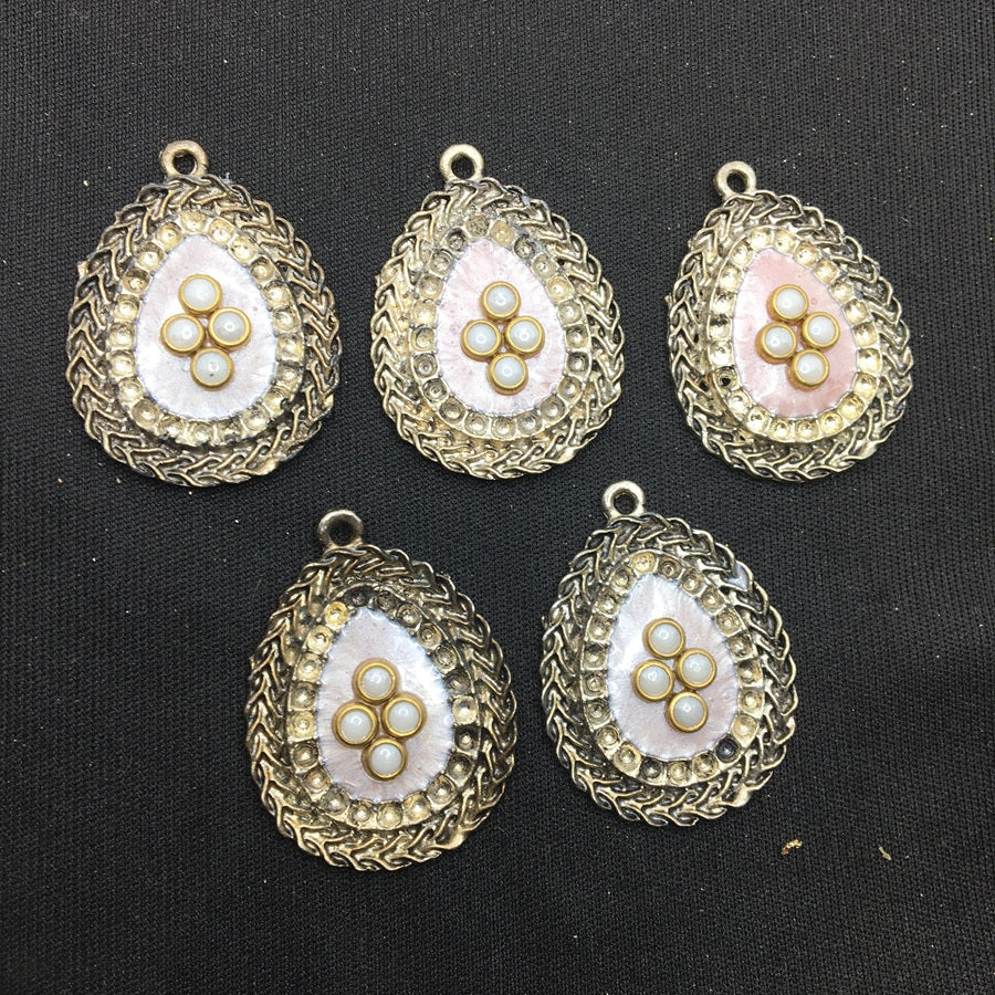 Light Pink Drop Handcrafted Show Buttons