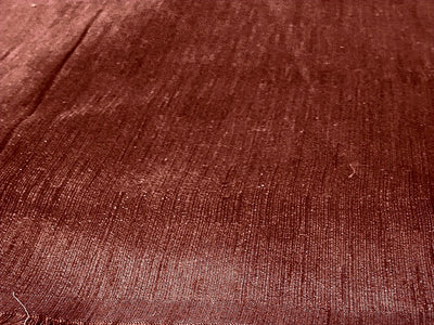 Brown Plain Bangalore Raw Silk Fabric