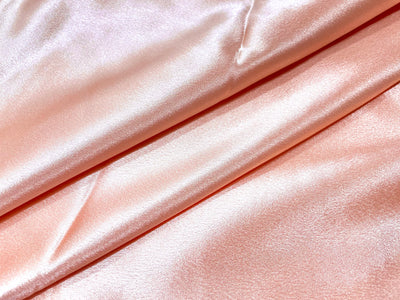 Peach Orange Plain Premium Satin Fabric