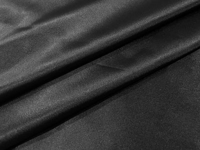 Black Plain Premium Satin Fabric