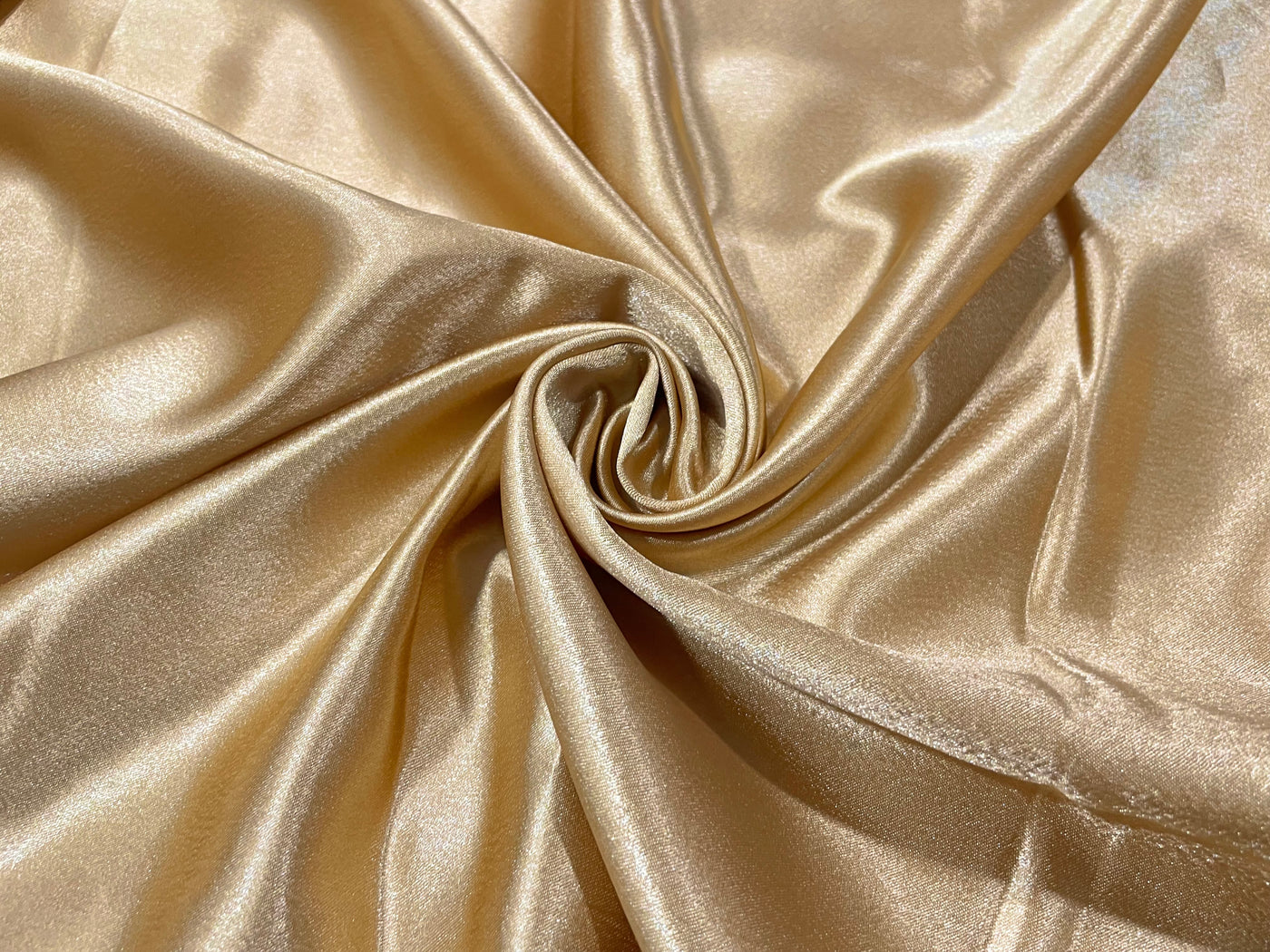 Golden Plain Premium Satin Fabric