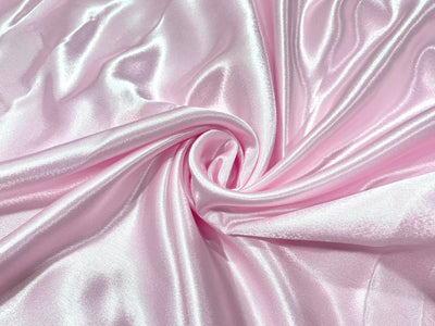 Baby Pink Plain Premium Satin Fabric