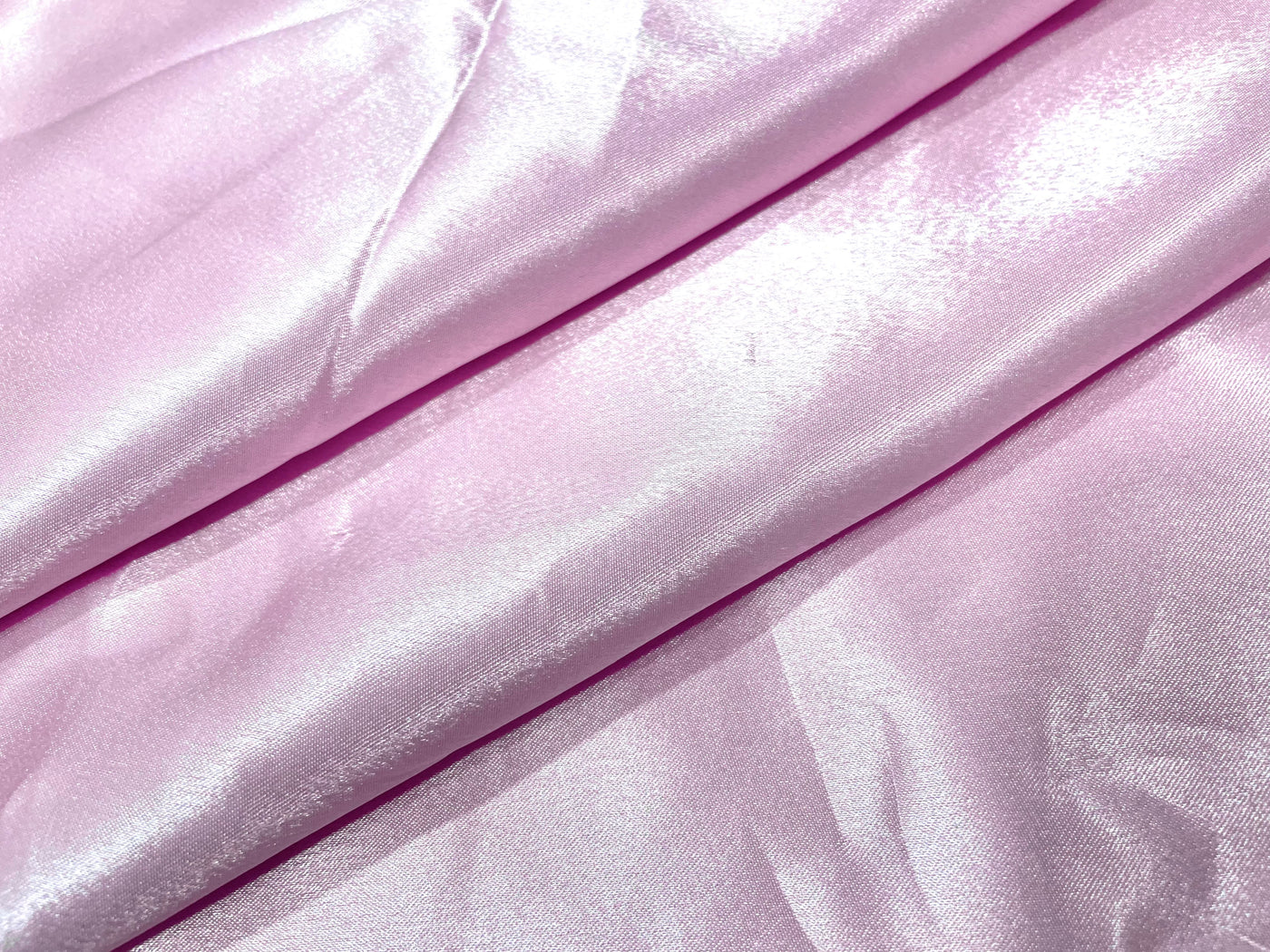 Baby Pink Plain Premium Satin Fabric