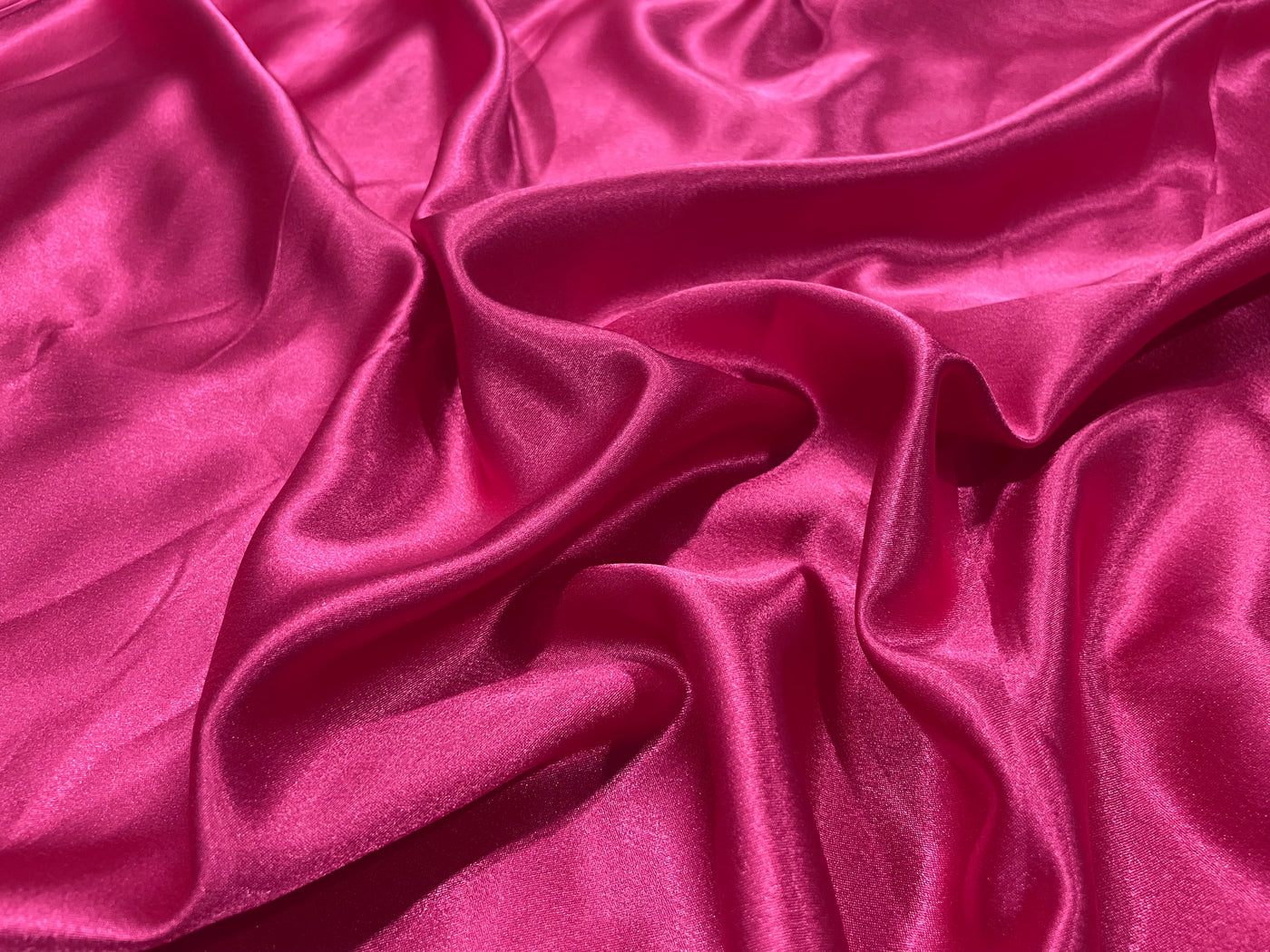 Magenta Plain Premium Satin Fabric