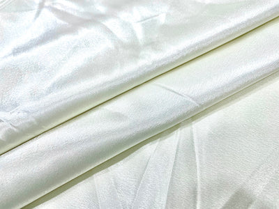 Cream Plain Premium Satin Fabric