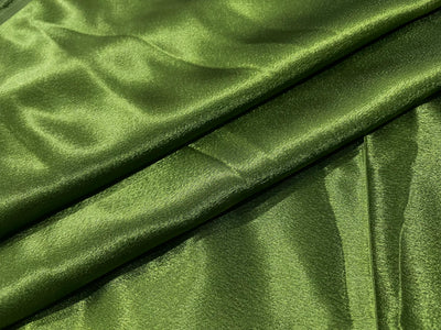 Mehndi Green Plain Premium Satin Fabric