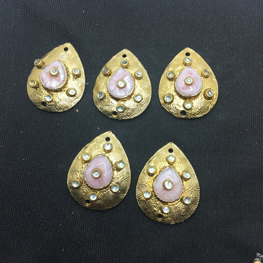 Antique Gold Drop Handcrafted Show Buttons