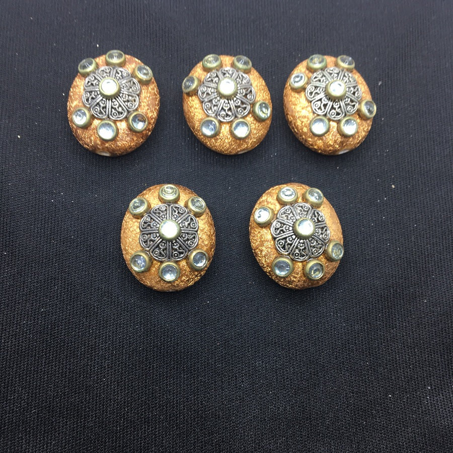 Copper Designer Handcrafted Show Buttons