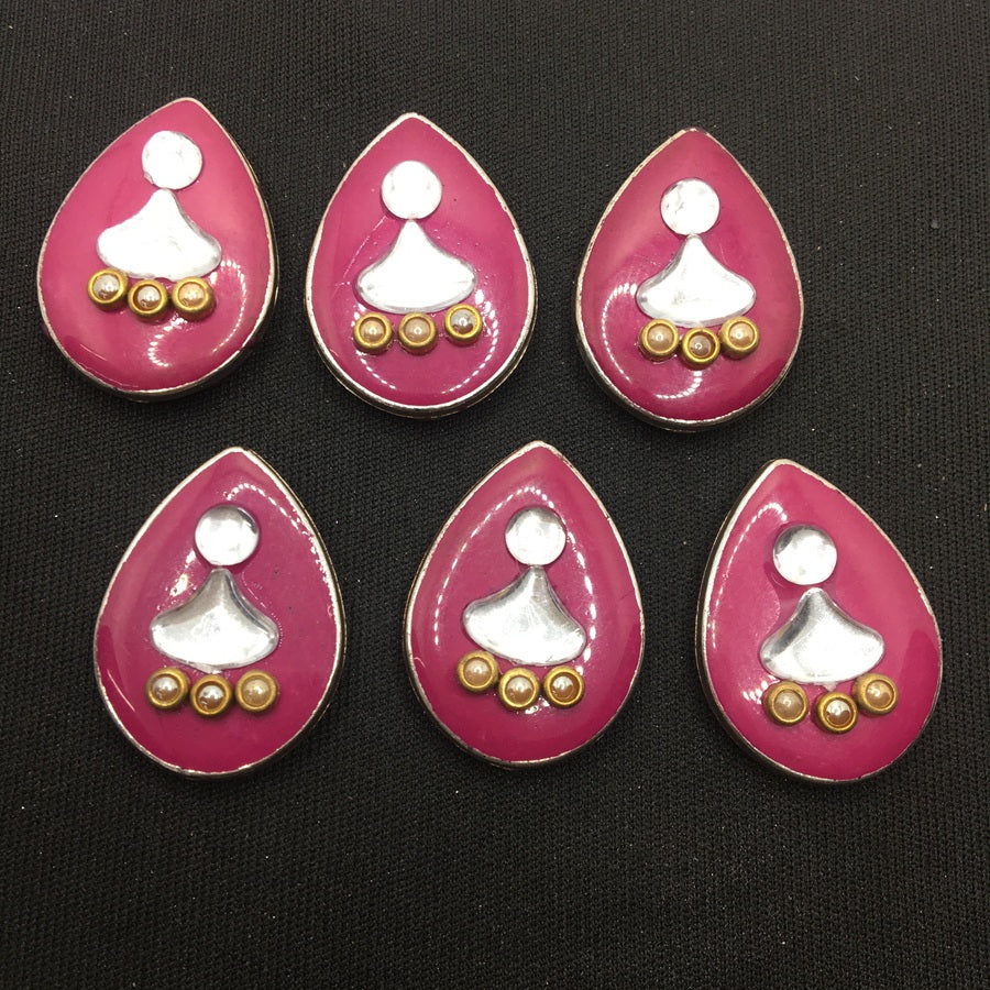 Magenta Pink Drop Designer Show Buttons