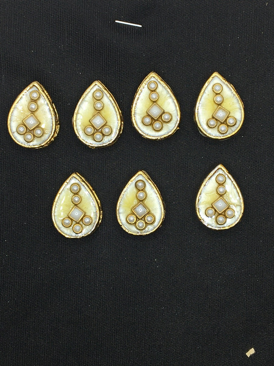 Cream Drop Handcrafted Show Buttons