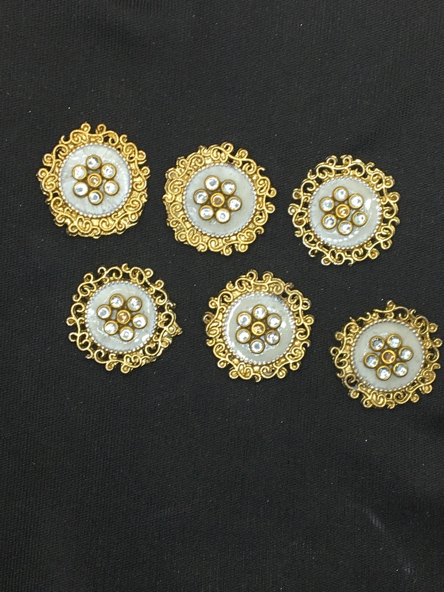 Gold Designer Handcrafted Show Buttons