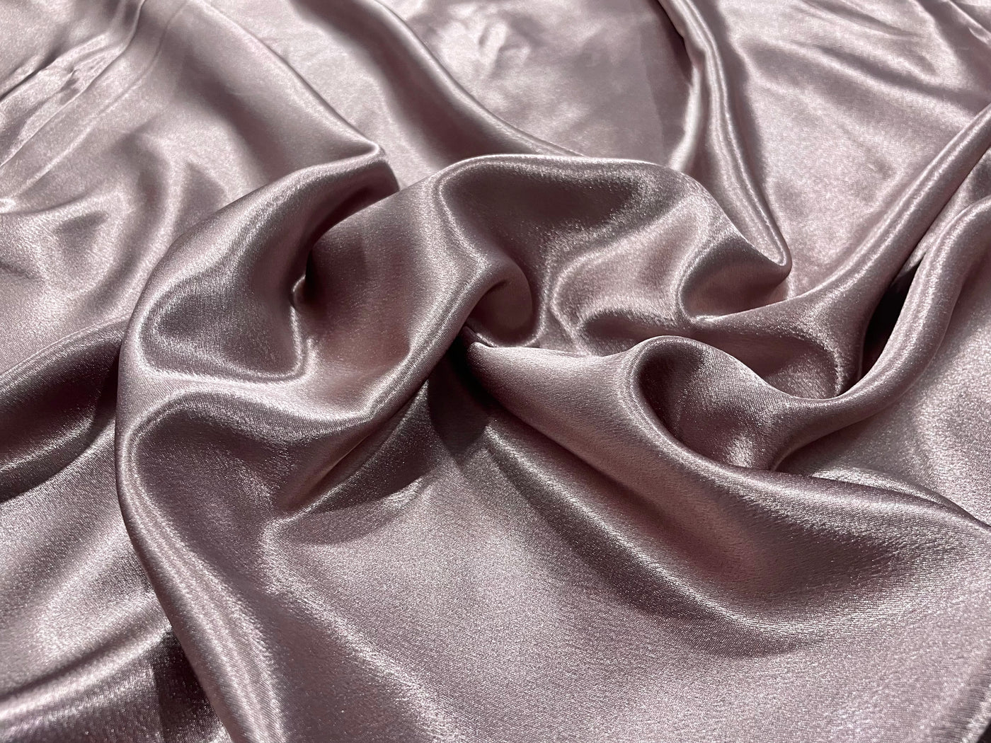 Dusty Lilac Plain Premium Satin Fabric