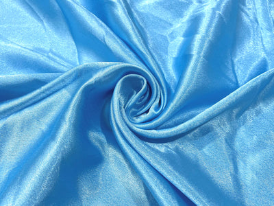 Sky Blue Plain Premium Satin Fabric