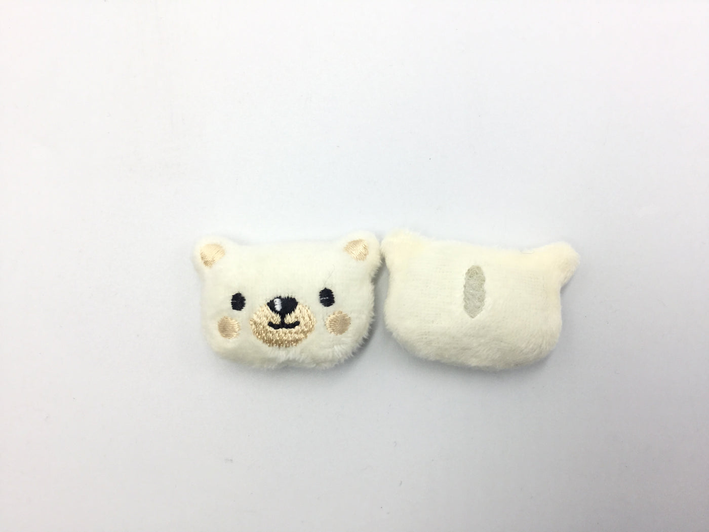 White Teddy Bear Patches