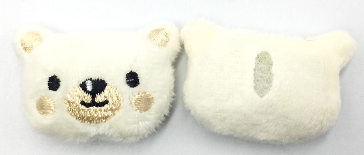 White Teddy Bear Patches