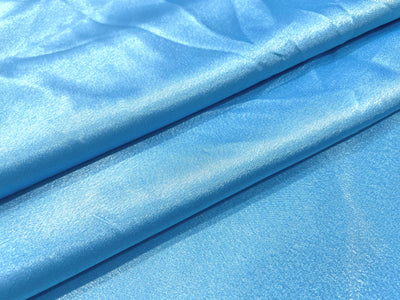 Sky Blue Plain Premium Satin Fabric