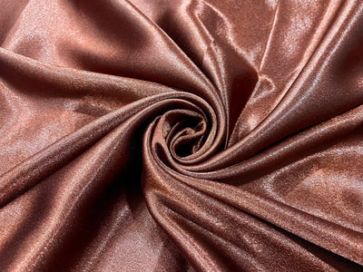 Brown Plain Premium Satin Fabric