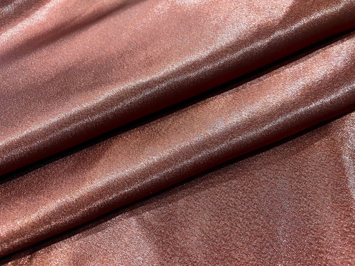 Brown Plain Premium Satin Fabric