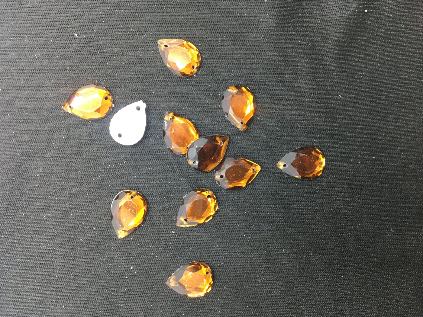Golden Drop Resin Stones