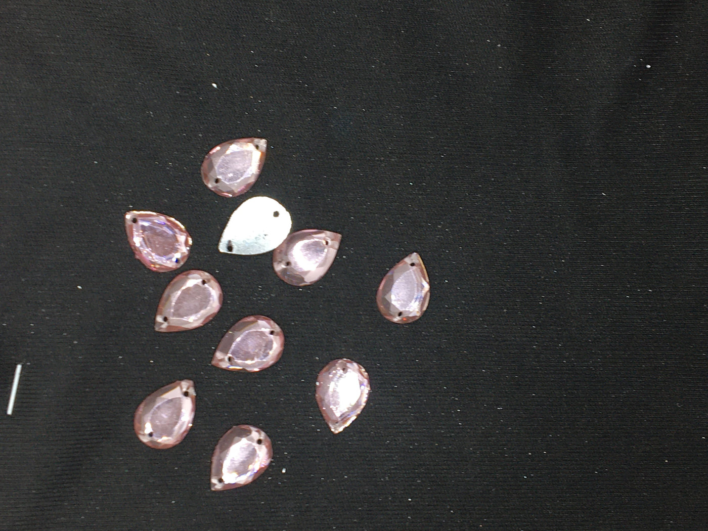 Baby Pink Drop Resin Stones