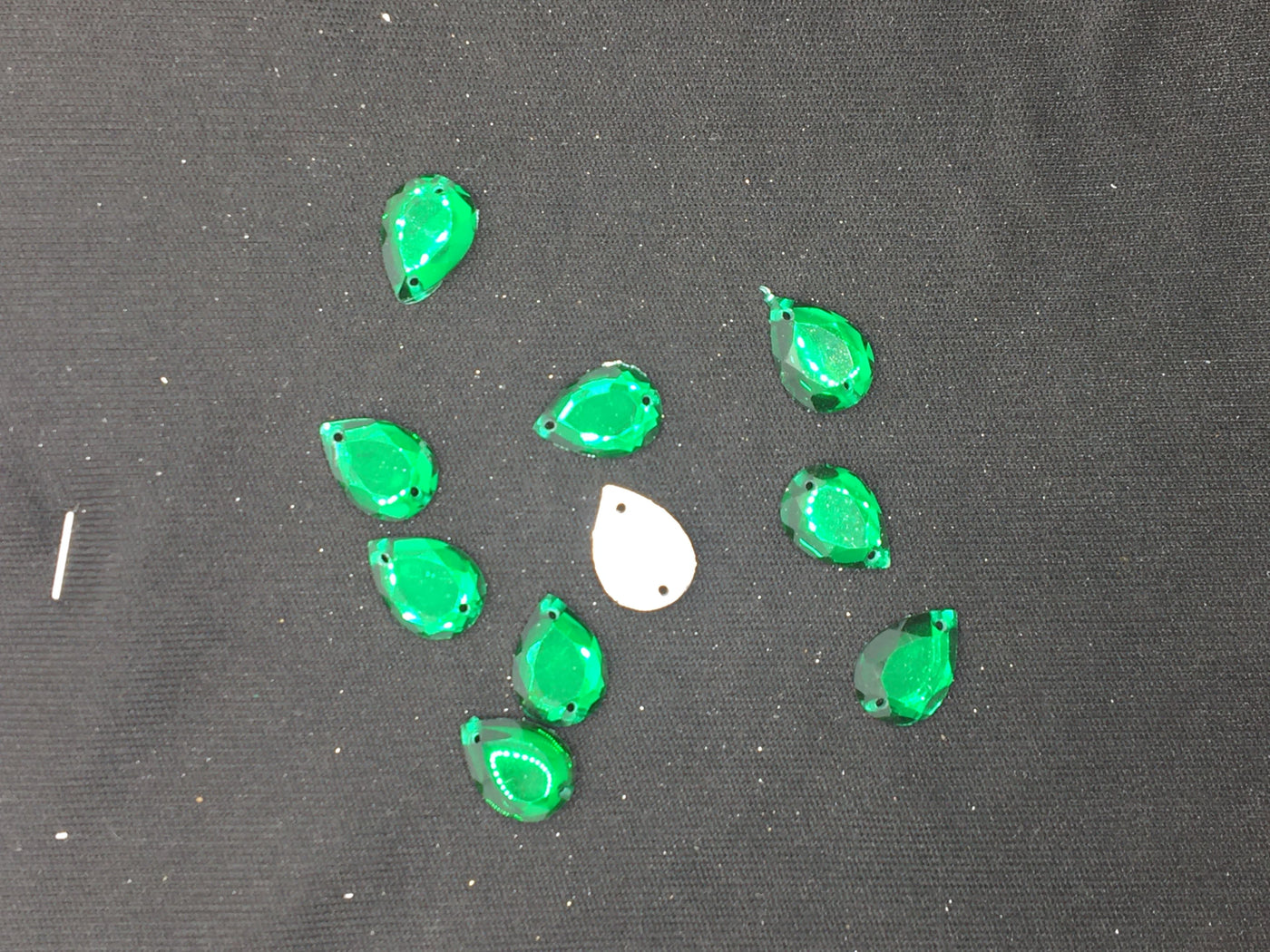 Green Drop Resin Stones