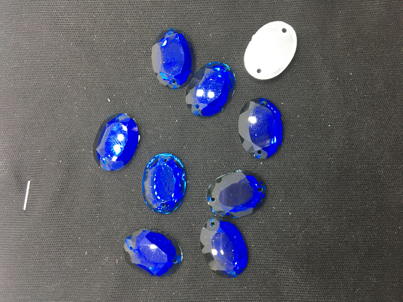 Dark Blue Oval Resin Stones
