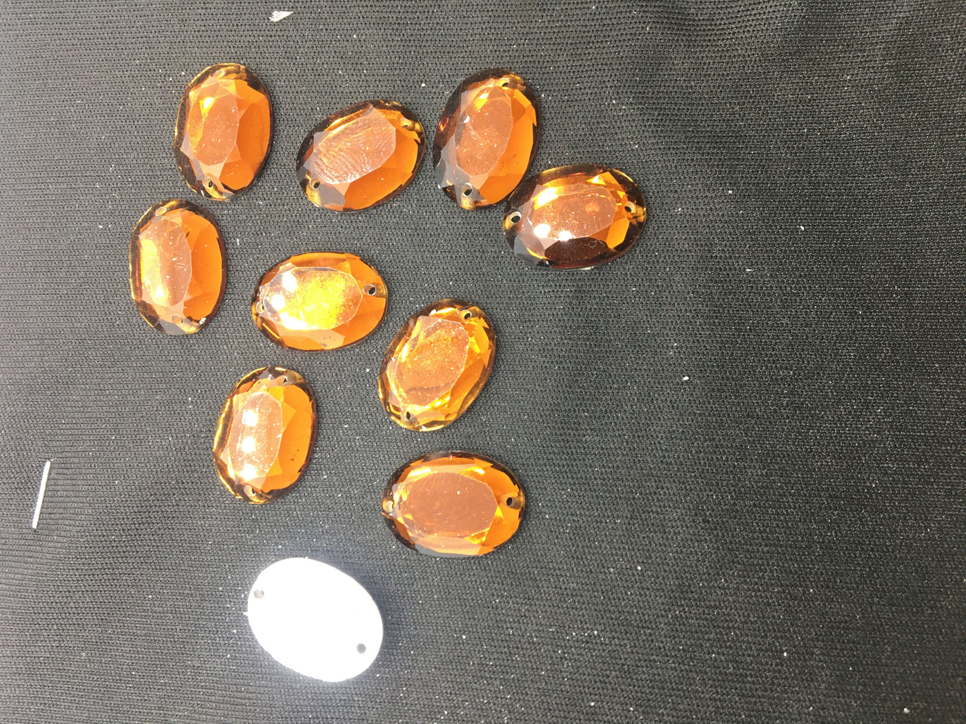 Copper Gold Oval Resin Stones