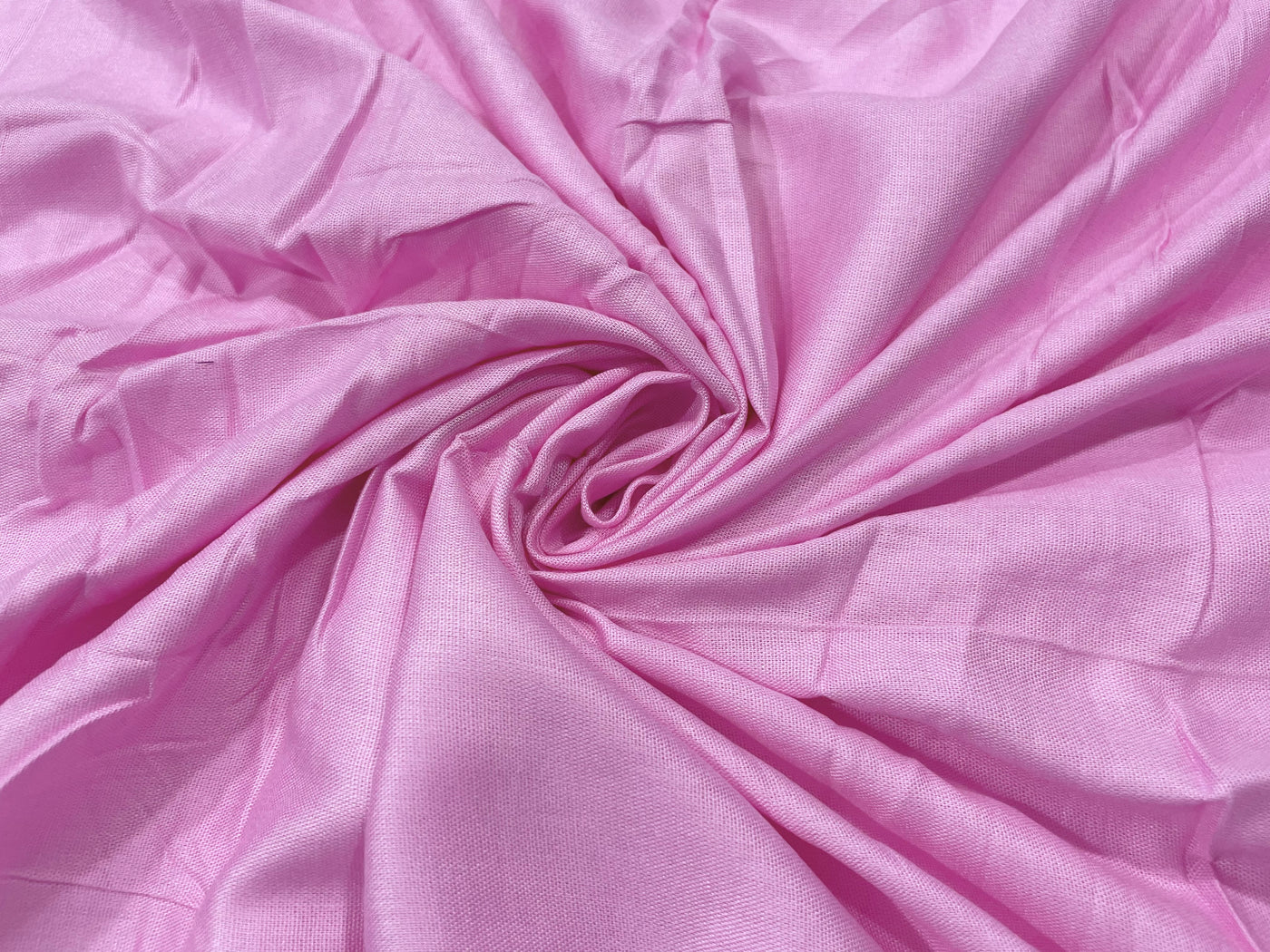 Baby Pink Plain Soft Cotton Rayon Fabric