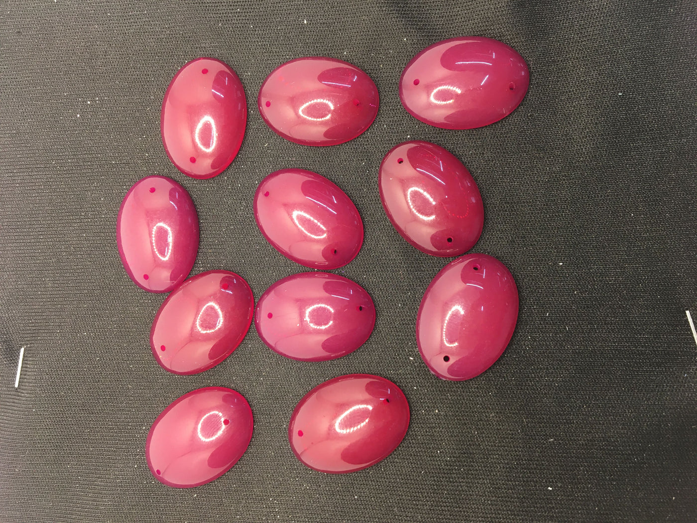 Pink Opal Oval Resin Stones