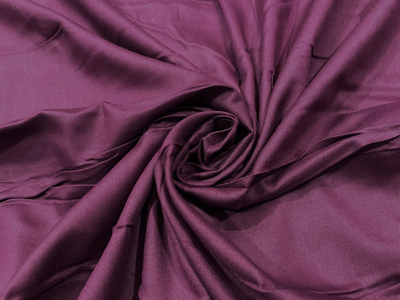 Wine Plain Soft Cotton Rayon Fabric