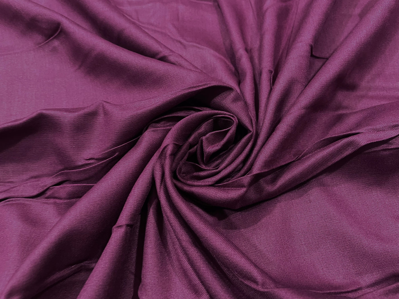 Wine Plain Soft Cotton Rayon Fabric