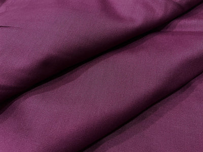 Wine Plain Soft Cotton Rayon Fabric