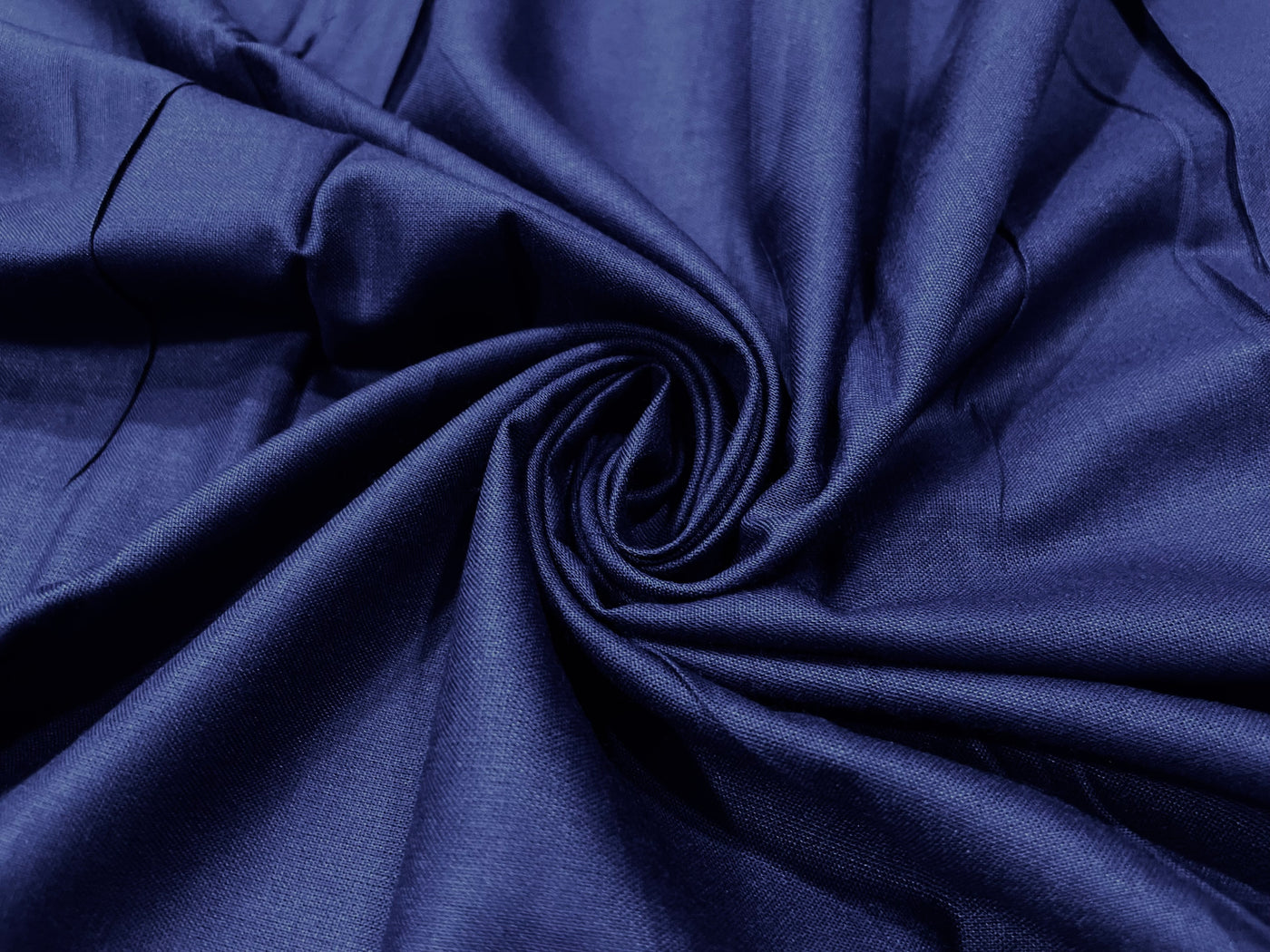 Navy Blue Plain Soft Cotton Rayon Fabric