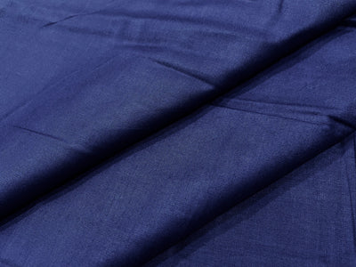 Navy Blue Plain Soft Cotton Rayon Fabric