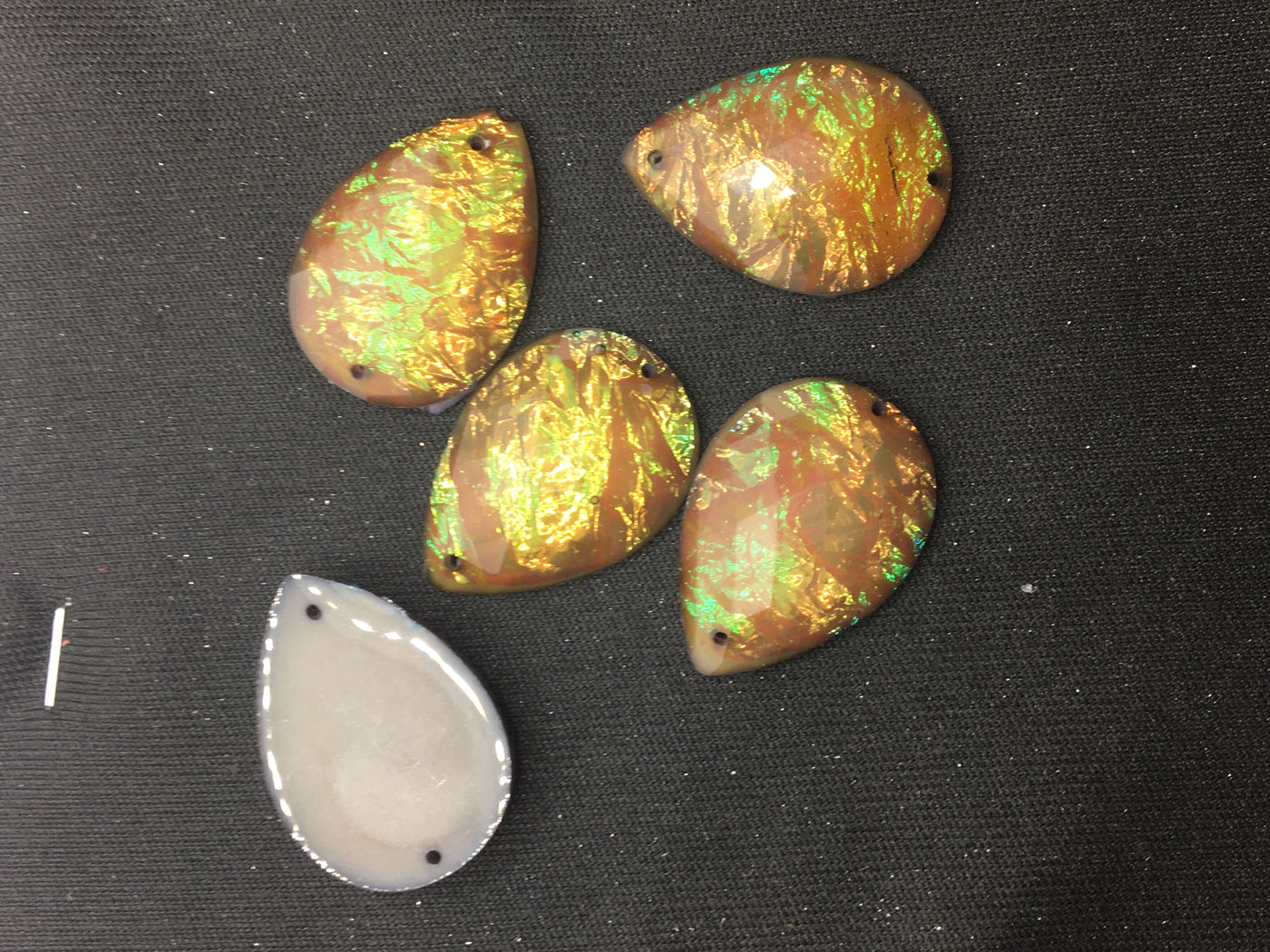 Gold Drop Resin Stones