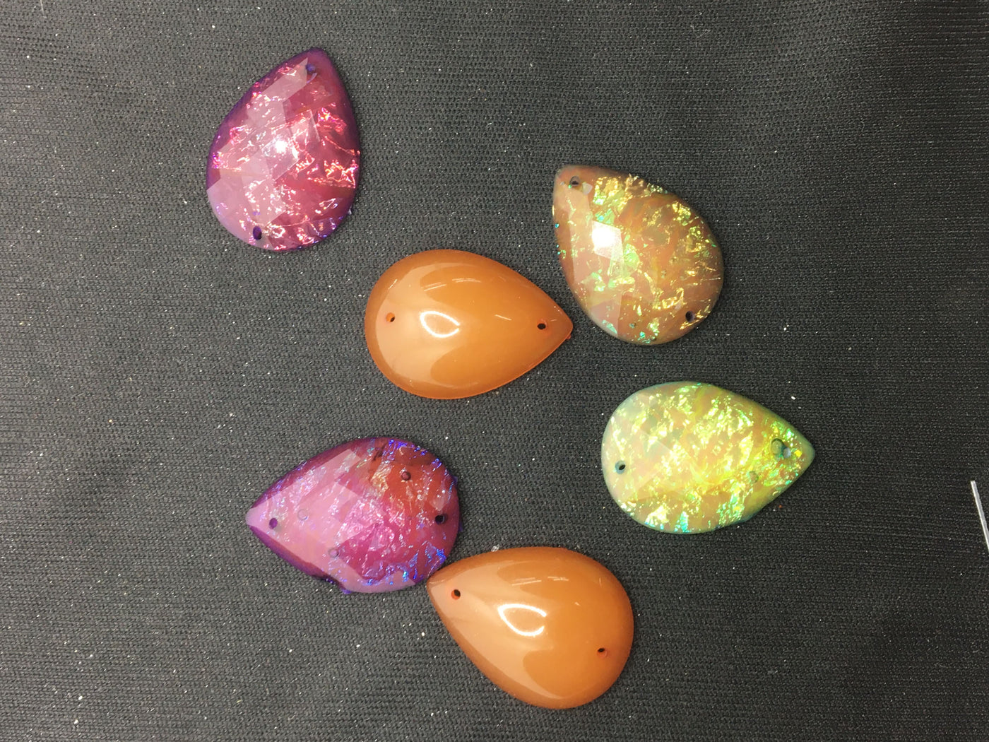 Multicolour Designer Drop Resin Stones