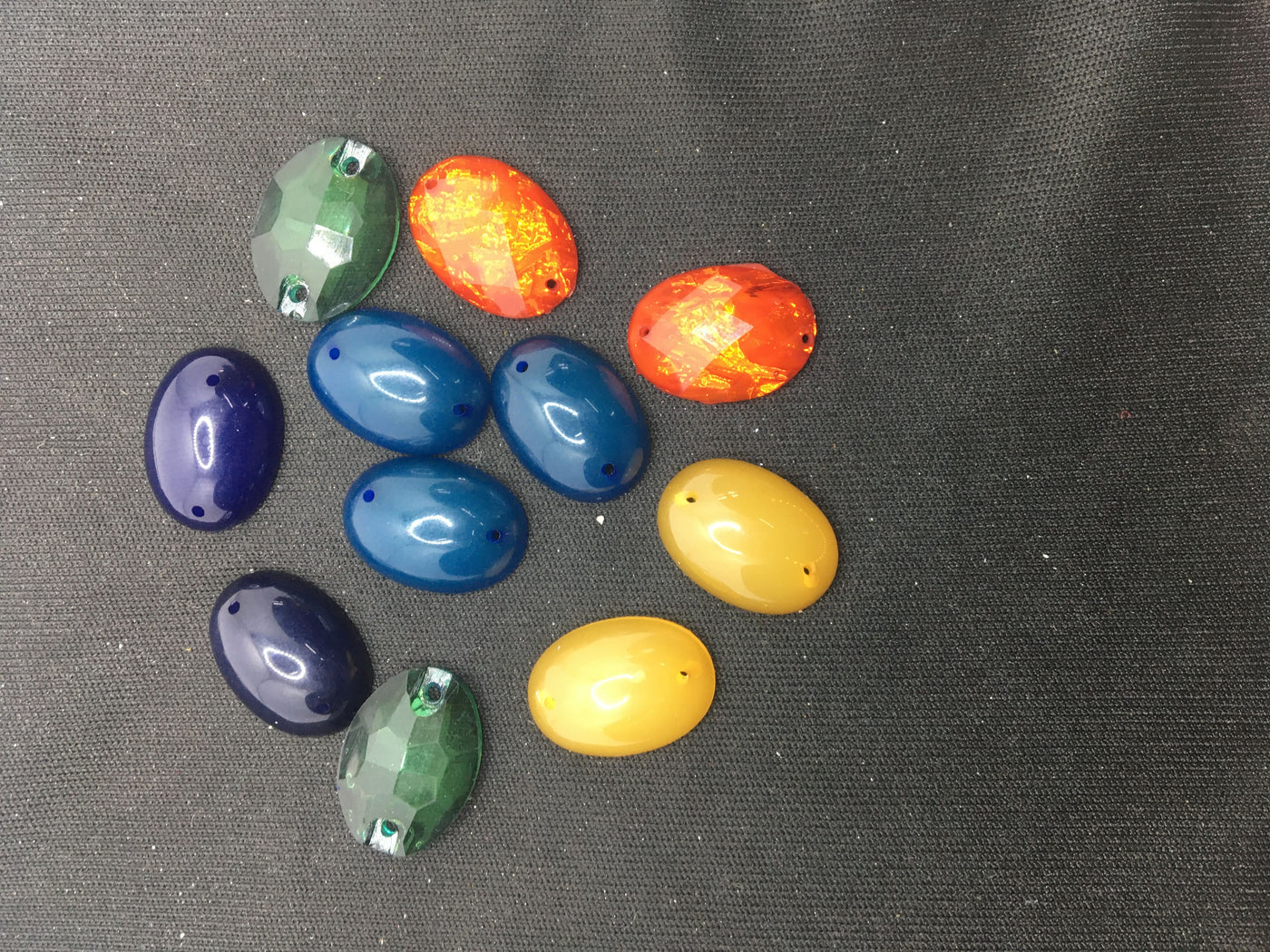 Multicolour Oval Resin Stones
