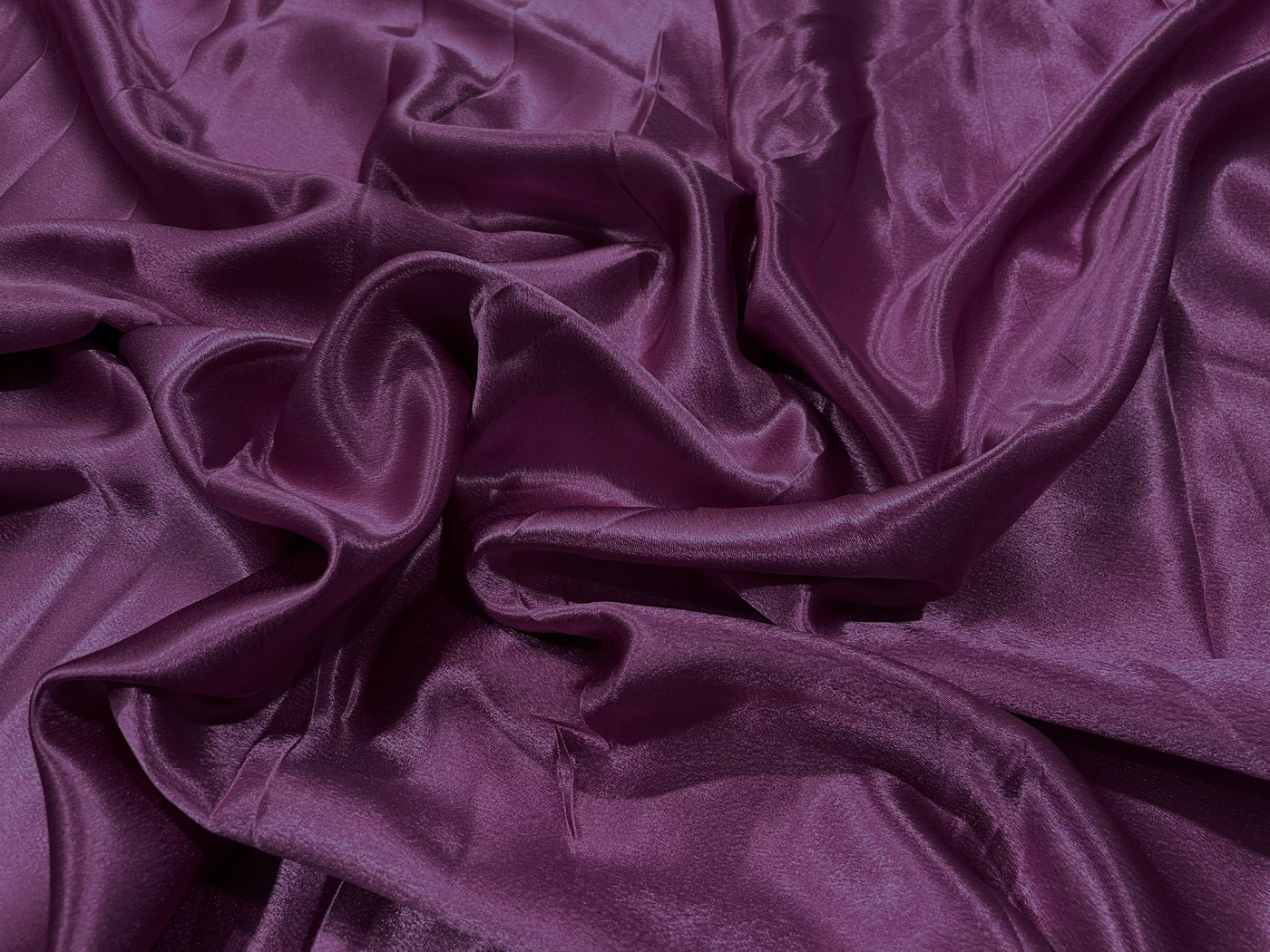 Wine Plain Premium Satin Fabric