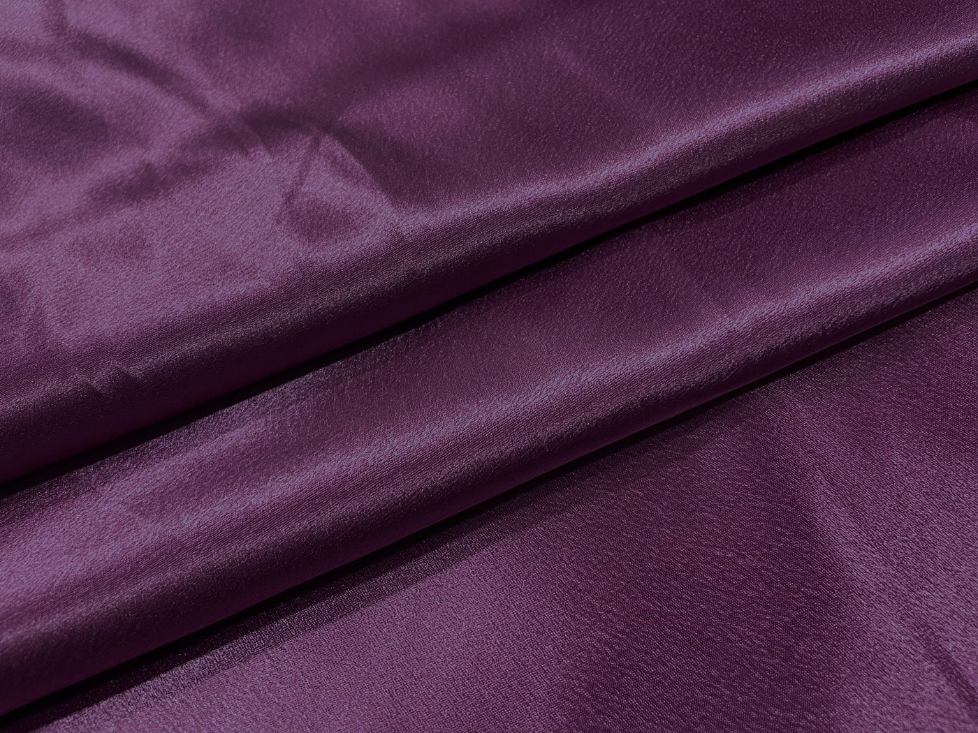 Wine Plain Premium Satin Fabric